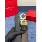 2025年早春新品入荷 フェラガモ   本革 ベルト LANG工場