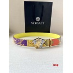 2025年早春新品入荷VERSACE  本革 ベルト LANG工場