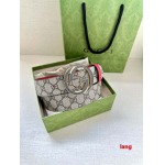 2025年早春新品入荷 グッチ   本革 ベルト LANG工場