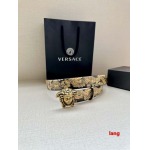 2025年早春新品入荷 ヴェルサーチ 本革 ベルト LANG工場