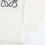 LOEWE -23ssシーズン製品モーデルAnagramポケットニットセーターネジ襟