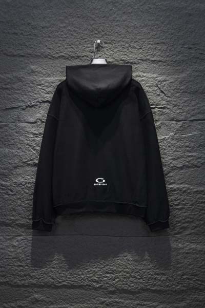 2025年2月13日新品Balenciagaファスナー付きフード付きパーカー HS工場