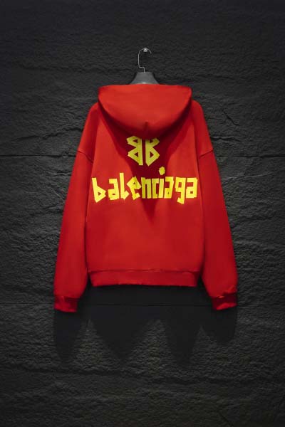2025年2月13日新品Balenciagaファスナー付きフード付きパーカー HS工場