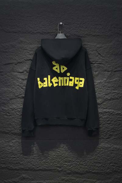 2025年2月13日新品Balenciagaファスナー付きフード付きパーカー HS工場