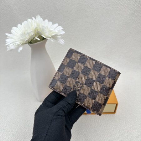2025年2月24日早春新品 M60895 MULTIPLEMultipleDamier， ルイヴィトン二つ折りの短財布 zy工場