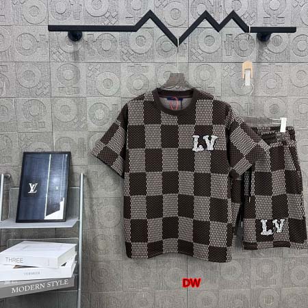 2025年2月26日高品質新品Louis Vuitton半袖のセット上下DW工場