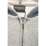 2025年2月13日新品Balenciagaファスナー付きフード付きパーカー HS工場