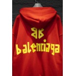 2025年2月13日新品Balenciagaファスナー付きフード付きパーカー HS工場