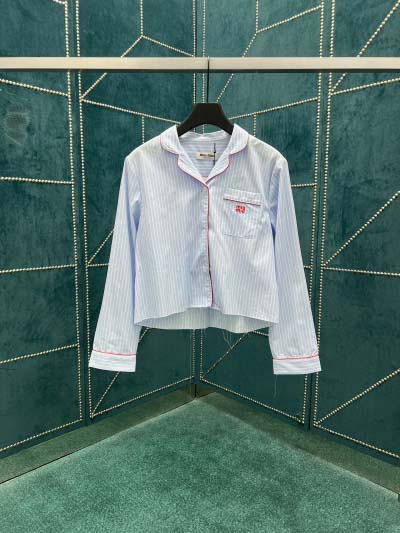 2025年2月21日高品質復刻新品MIUMIU半袖 シャツ ...