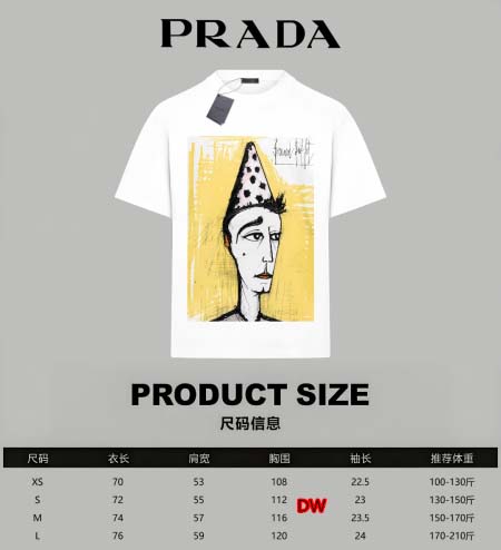 2025年2月26日高品質新品prada半袖のT シャツDW...