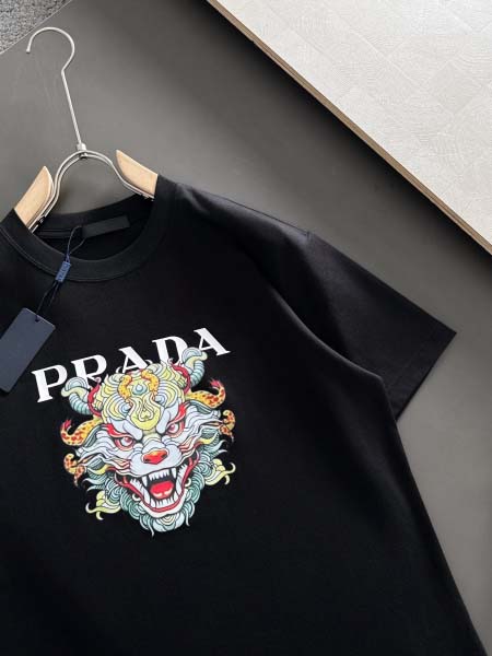 2025年3月1日春夏高品質新品PRADA半袖 tシャツDW工場