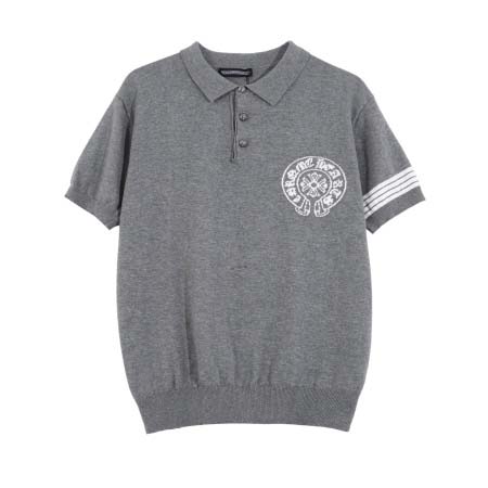 2025年3月1日春夏高品質新品Chrome heartsニット半袖 tシャツDW工場