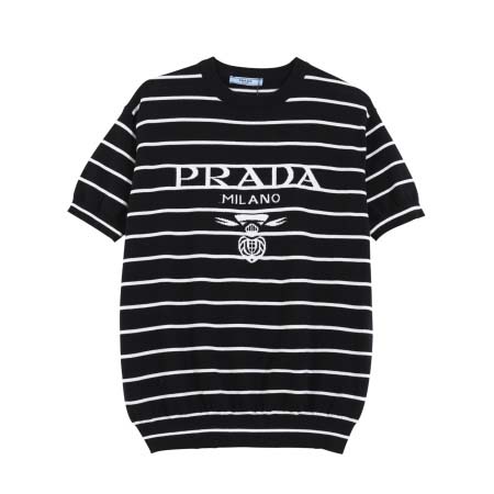 2025年3月1日春夏高品質新品PRADAニット半袖 tシャツDW工場