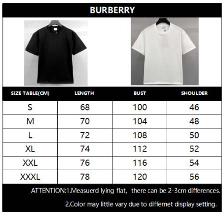 2025年3月5日新品BURBERRY半袖Tシャツ  DU1工場