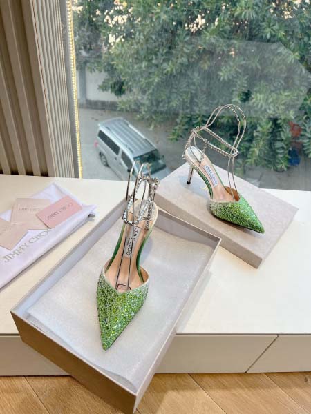 2025年3月10日入荷新品Jimmy Choo業界最高品質の女性用靴本革製ギフト/誕生日/bolin工場