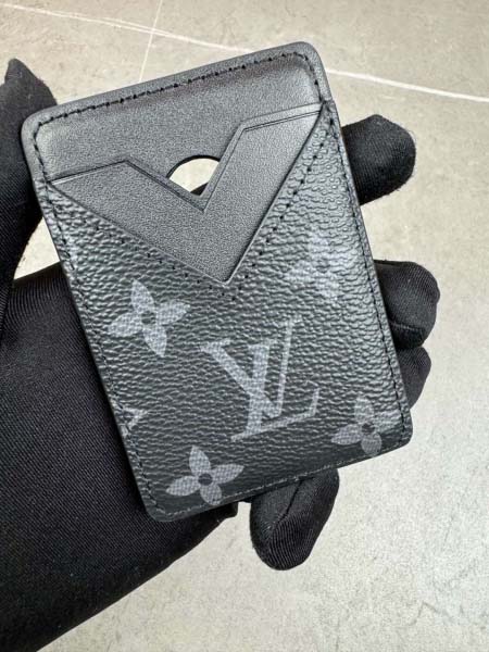 2025年3月17日新品 カードホルダーLouis Vuitton  6.5 x 9.5 x 0.5cm   Monogram Macassar  zy工場