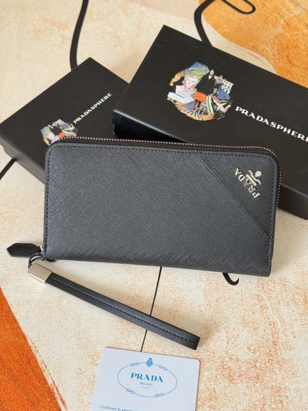 2025年3月17日新品財布PRADA  blue  21cmX12cmX2.5cm  zy工場