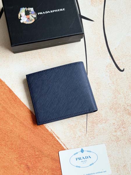 2025年3月17日新品財布PRADA  2M0513# blue 11cmx9cm   zy工場