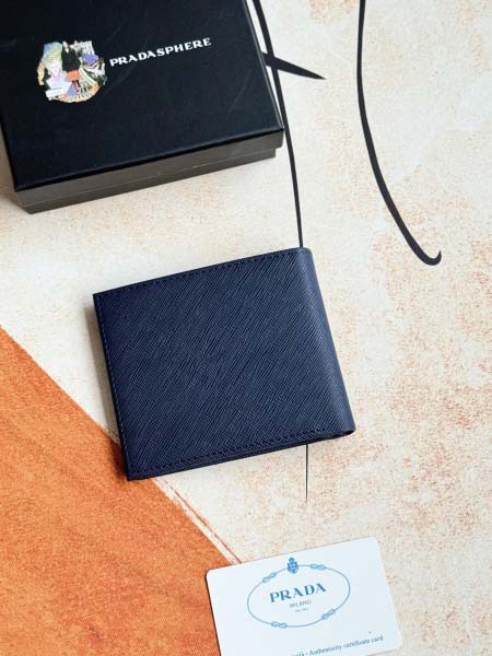 2025年3月17日新品財布PRADA  2M0513# blue 11cmx9cm   zy工場