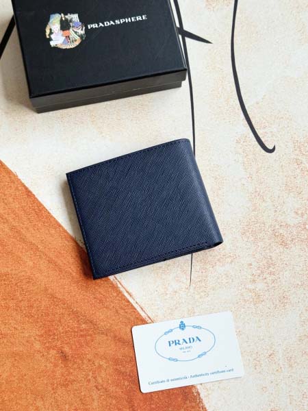 2025年3月17日新品財布PRADA  2M0513# blue 11cmx9cm   zy工場