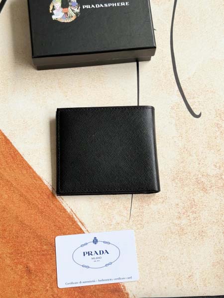 2025年3月17日新品 財布PRADA  2M0513# blue 11cmx9cm   zy工場
