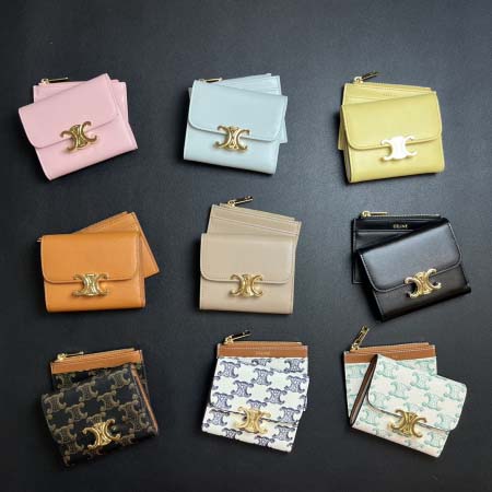 2025年3月17日新品財布 Celine TRIOMPHE 9.5×7.5×3cm   zy工場