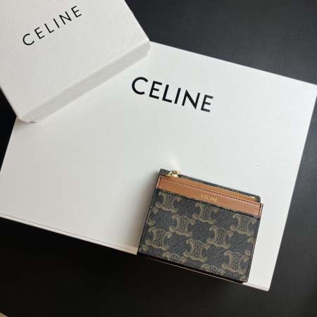 2025年3月17日新品財布 Celine TRIOMPHE 9.5×7.5×3cm   zy工場