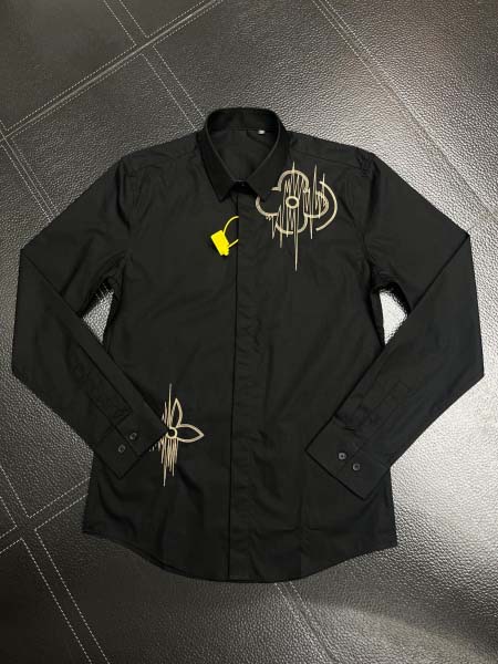 2025年3月19日高品質新作Louis Vuitton長袖のスリムシャツ HoHo工場