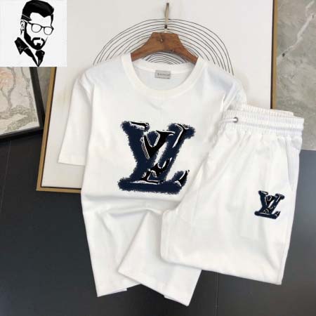 2025年3月28日入荷新作Louis Vuitton春秋メンズ 半袖上下セットM-5XL/zhan工場
