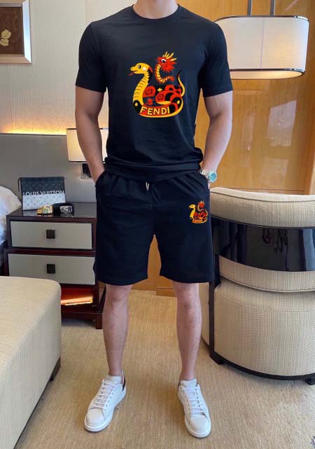 2025年3月29日入荷新作FENDI夏メンズ 上下セットM-5XL/zhan工場