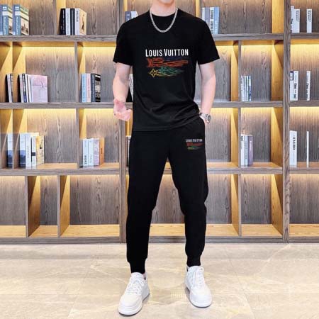 2025年3月30日入荷新作Louis Vuitton夏メンズ 上下セットM-5XL/zhan工場