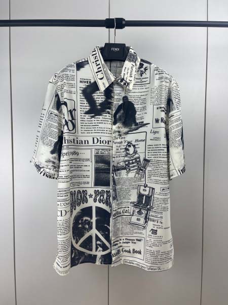 2025年3月2日春夏高品質新品Dior半袖 シャツDW工場