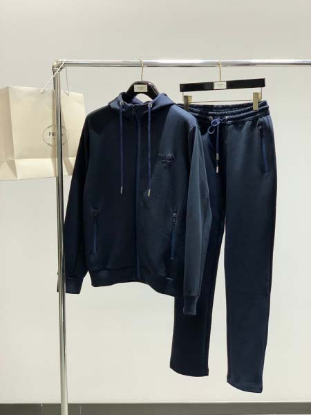 2025年3月5日春秋高品質新品PRADAメンズ 上下セット...