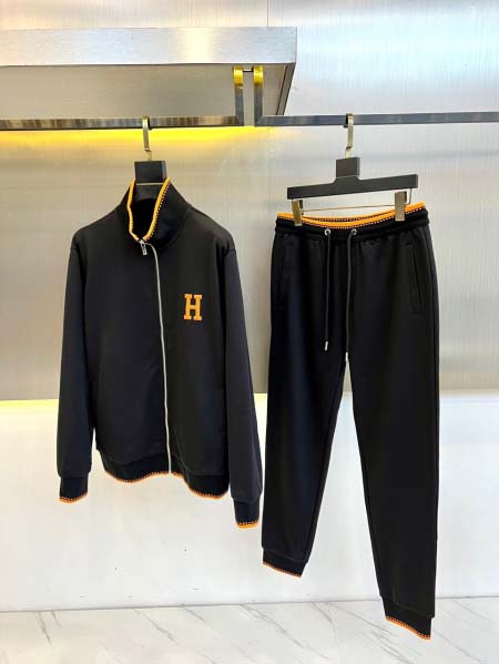 2025年3月5日春秋高品質新品HERMESメンズ 上下セッ...