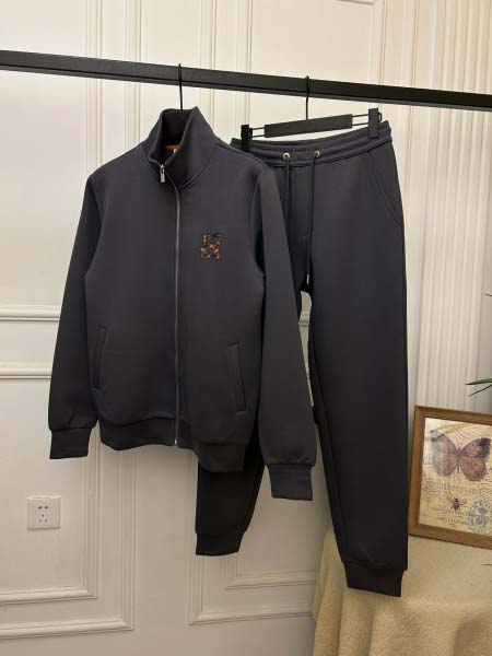 2025年3月5日春秋高品質新品HERMESメンズ 上下セッ...