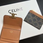 2025年3月17日新品財布 Celine TRIOMPHE 9.5×7.5×3cm   zy工場