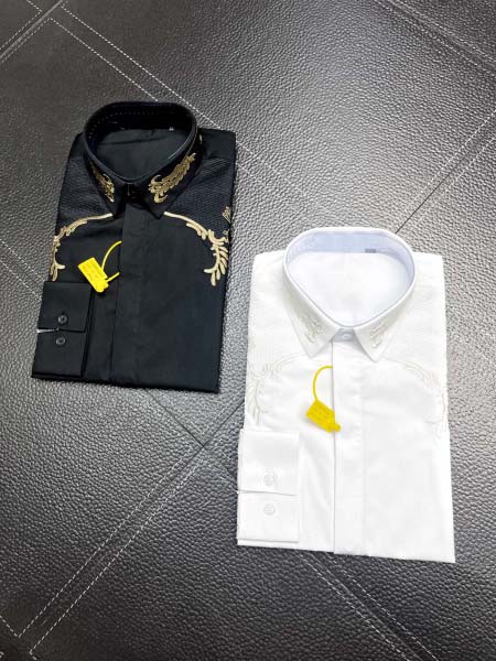 2025年3月19日高品質新作Versace長袖のスリムシャ...