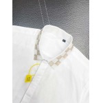 2025年3月19日高品質新作Louis Vuitton長袖のスリムシャツ HoHo工場