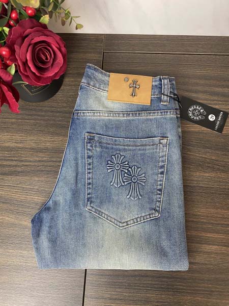 2025年3月21日春夏新作Chrome heartsジーパ...