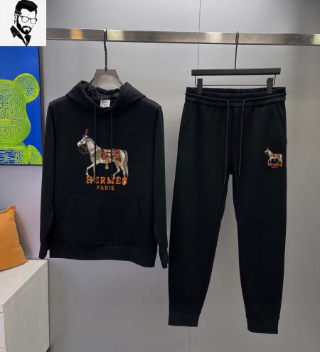 2025年3月28日入荷新作HERMES春秋メンズ 上下セッ...