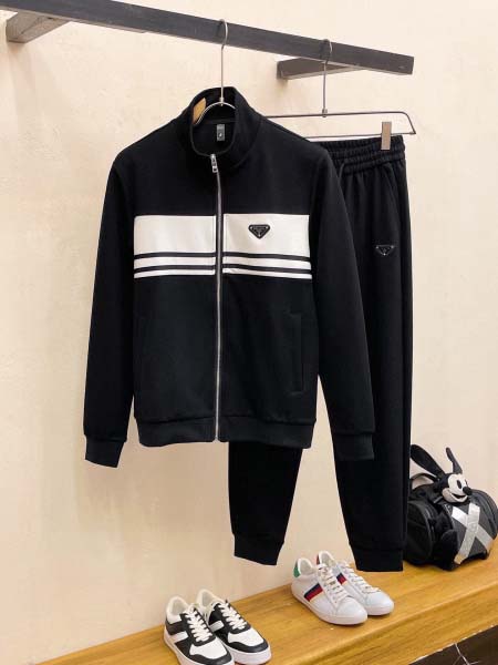 2025年3月29日入荷新作PRADA春秋メンズ 上下セット...