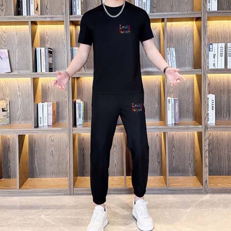 2025年4月1日入荷新作Louis Vuitton夏メンズ 上下セットM-5XL/zhan工場