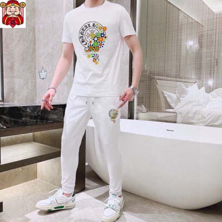 2025年4月1日入荷新作Chrome hearts夏メンズ 上下セットM-5XL/zhan工場