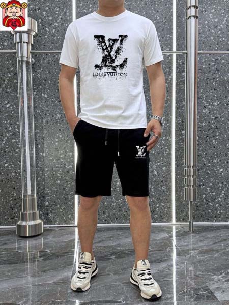 2025年4月2日入荷新作Louis Vuitton夏メンズ 上下セットM-5XL/zhan工場
