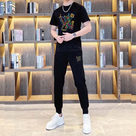 2025年4月2日入荷新作HERMES夏メンズ 上下セットM-5XL/zhan工場