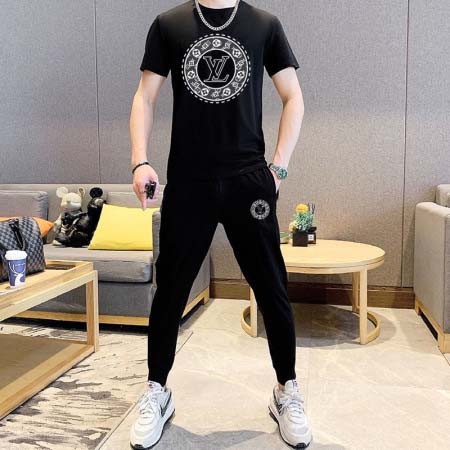 2025年4月2日入荷新作Louis Vuitton夏メンズ 上下セットM-5XL/zhan工場