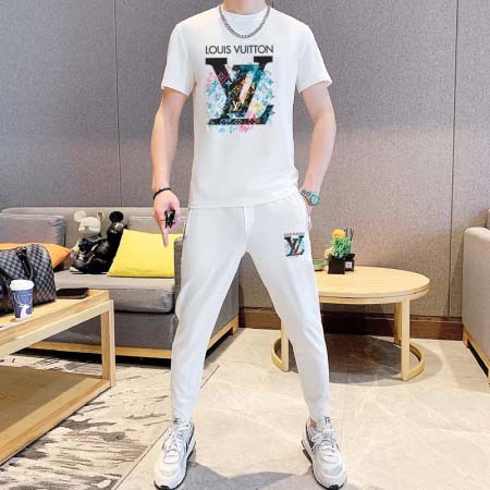 2025年4月2日入荷新作Louis Vuitton夏メンズ 上下セットM-5XL/zhan工場