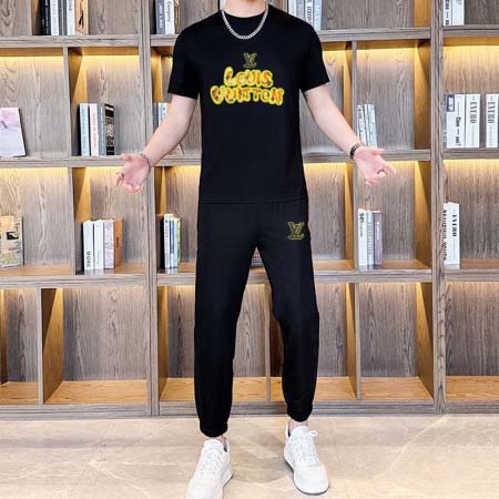 2025年4月2日入荷新作Louis Vuitton夏メンズ 上下セットM-5XL/zhan工場