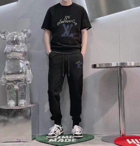 2025年4月2日入荷新作Louis Vuitton夏メンズ 上下セットM-5XL/zhan工場