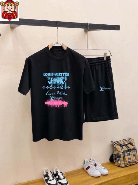 2025年4月2日入荷新作Louis Vuitton夏メンズ 上下セットM-5XL/zhan工場